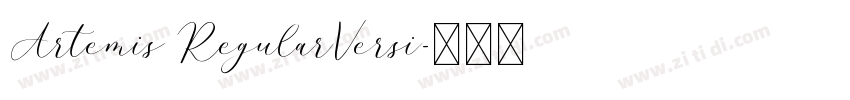 Artemis RegularVersi字体转换